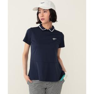 レディース ポロシャツ BEAMS GOLF PURPLE LABEL / ペプラム ポロシャツ