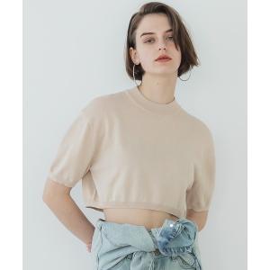 tシャツ Tシャツ レディース クロップド丈サマーニットトップス｜ZOZOTOWN Yahoo!店