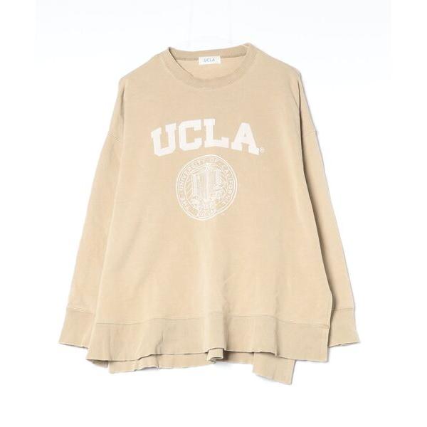 「UCLA」 スウェットカットソー FREE ベージュ レディース