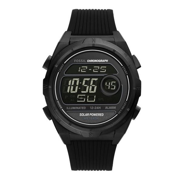 「FOSSIL」 デジタル腕時計 FREE ブラック メンズ