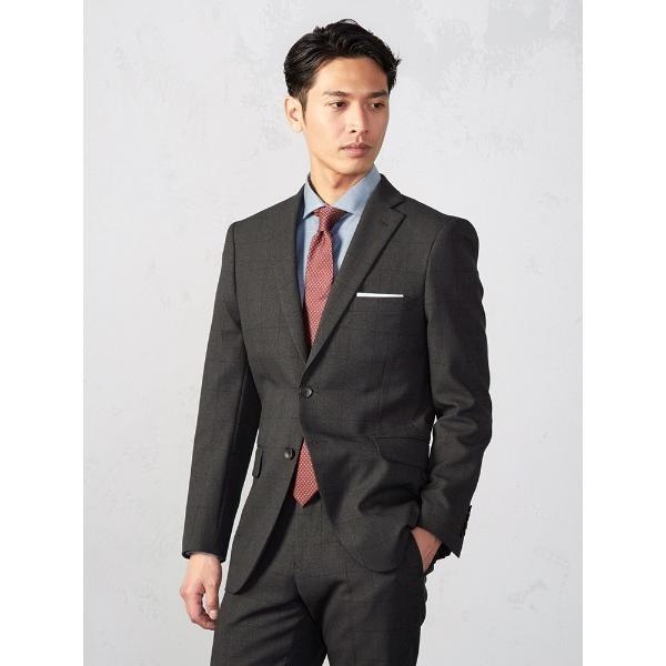 「Perfect Suit FActory」 スーツ BB4 チャコールグレー メンズ