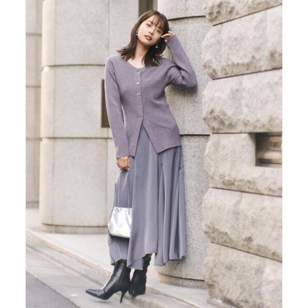 「PROPORTION BODY DRESSING」 フレアスカート MEDIUM ダークグレー レ...