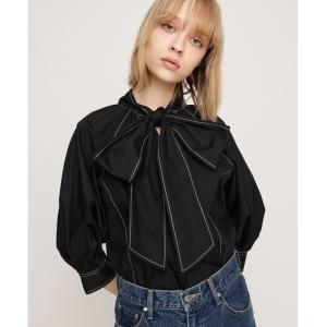 シャツ ブラウス レディース 2WAY VOLUME SLEEVE STITCH BL ツーウェイ ボリューム スリーブ スティッチ ブラウス｜ZOZOTOWN Yahoo!店