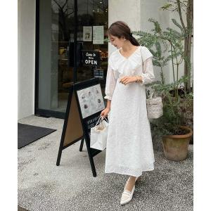 le reve vaniller ドット柄　ペプラムブラウス EarlyAutumn-SALE ドット柄 袖リボン ペプラム ブラウス le reve