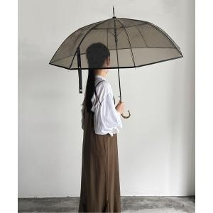 傘 NT:バンブーハンドル カラービニール傘　58cm レディース