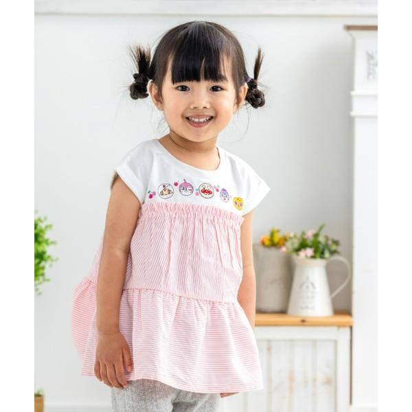 チュニック ストライフ゜切替チュニック キッズ 子供服 女の子