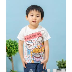 tシャツ Tシャツ キッズ ふたをパカ!どんぶりまんトリオTシャツ