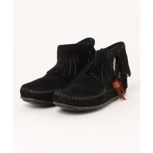 レディース ブーツ 「W」「it」「IW3」「ミネトンカ MINNETONKA」ブーティー サイドジップ ブーツ CONCHO FEATHER SID｜zozo