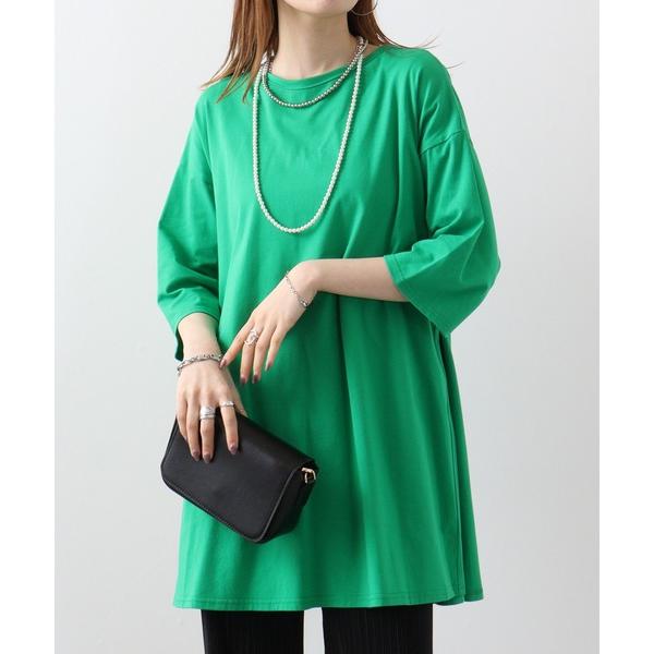 チュニック Abanicos バックティアード　フレアチュニック