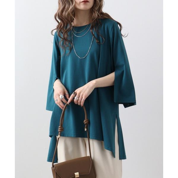 チュニック Abanicos スリットスリーブ　アシメチュニック