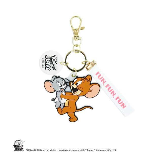 キーホルダー 「公式」TOM and JERRY　タイニークラブ　スマイルラバーチャーム