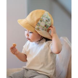 帽子 キャップ キッズ COCOWALK:ベビー日よけキャップ (こぐまちゃん)の商品画像