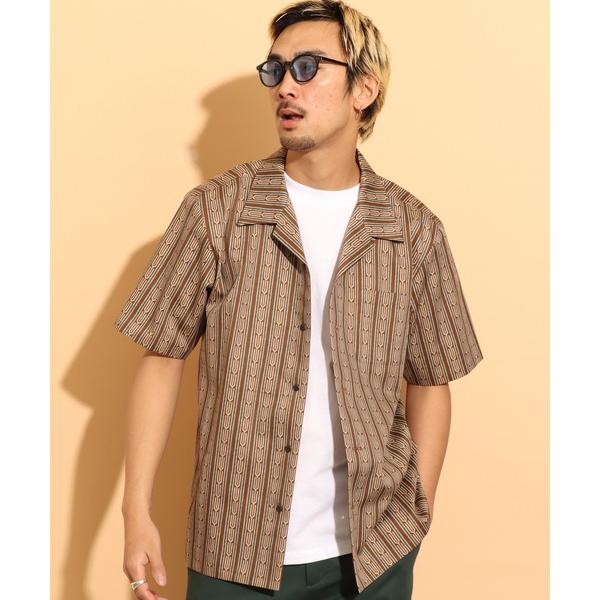 シャツ Native Dobby Striped Open Collar Shirt メンズ レディ...