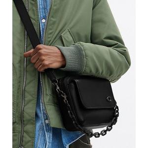 Uni&co / メッセンジャーバッグ/ショルダーバッグ/レザー/GRN/無地 Uni&co◇メッセンジャーバッグ/ショルダーバッグ/レザー/GRN/無地