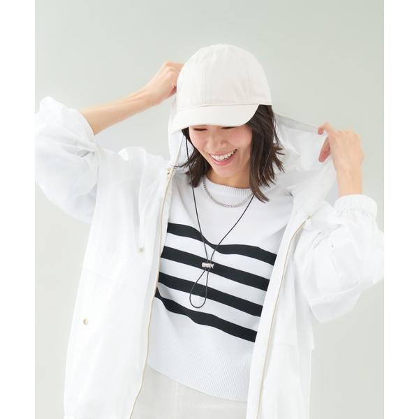 キャップ 帽子 コットンナイロンキャップ(ストラップ付) レディース