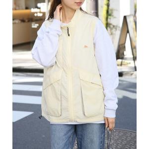 美品　DANTON アイボリー ダウンベスト サイズ34 Danton（ダントン） ワンポイントダウンベスト 34 ネイビー レディース