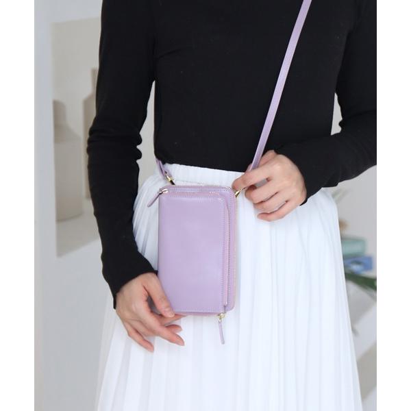 ショルダーバッグ バッグ 「mieno」 本革スマホショルダーバッグ レディース