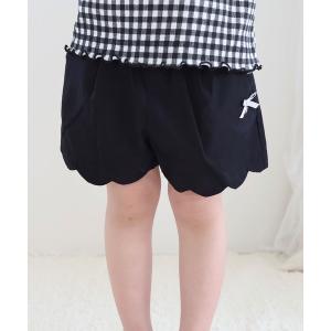 パンツ スカラップショートパンツ キッズ 子供服...の商品画像