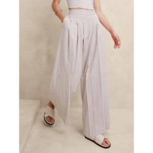 パンツ BANANA REPUBLIC FACTORY STORE　　リネンコットンパラッツォパンツ レディース