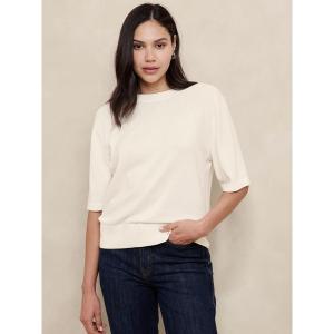 ニット レディース BANANA REPUBLIC FACTORY STORE　　半袖フォーエバーセーター｜ZOZOTOWN Yahoo!店