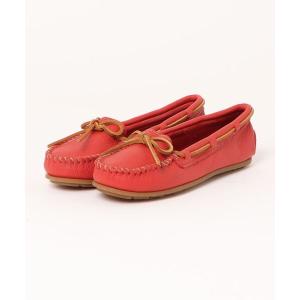 MINNETONKA ミネトンカ　モカシン　黒レザーフラットシューズ　サイズ5 MINNETONKA ミネトンカモカシン黒レザーフラットシューズサイズ5