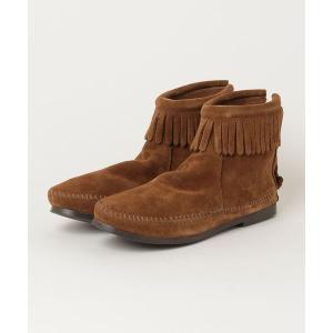 ブーツ レディース 「ミネトンカ MINNETONKA」 BACK ZIPPER BOOTS HARDSOLE｜zozo