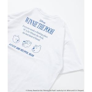 メンズ tシャツ Tシャツ 限定展開/DISNEY ディズニー くまのプーさん/別注 リラックスフィット バックプリント クルーネックTシャツ｜zozo