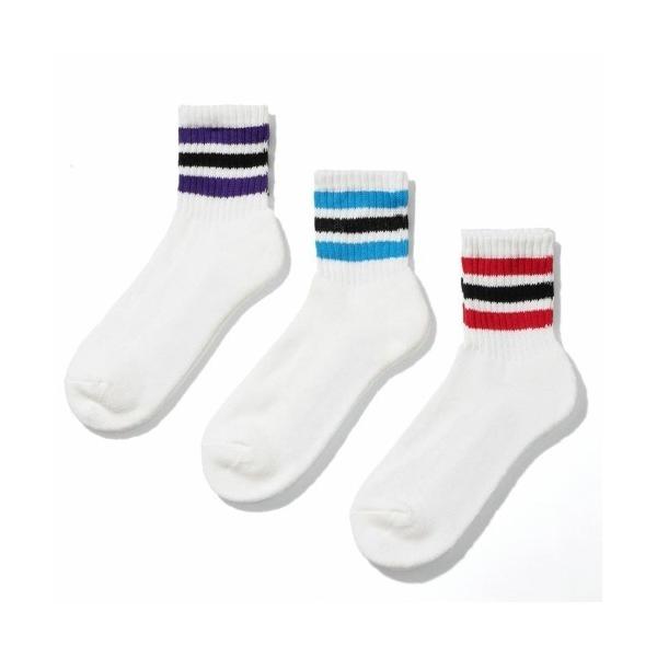 靴下 FRUIT OF THE LOOM アメリブラインクォーターソックス 3Pパック メンズ レデ...