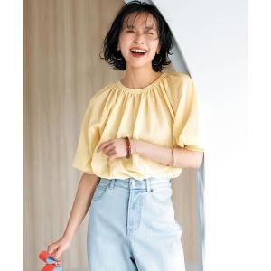 ニット セーター シアーギャザーニット レディース