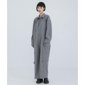 オールインワン 「MECRE/メクル」ウエストドロストオールインワン レディース