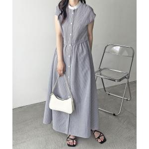 2ly2 ワンピース リラックスフレンチスリーブ ロングワンピース
