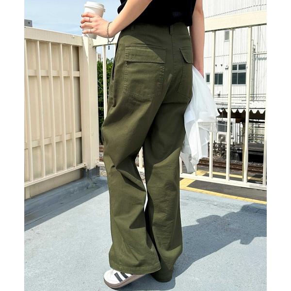 パンツ コットンワイドベイカーパンツ レディース