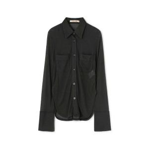 BACCA（バッカ） ブラウス シャツ ポリエステルタフタ ギャザード