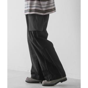 パンツ カーゴパンツ メンズ 「REmastered」裾ジップ/ミリタリーワイドパラシュートカーゴパンツ
