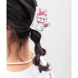 ヘアクリップ シモジマコラボ　うさぎさんヘアクリップ「ストップペイル」
