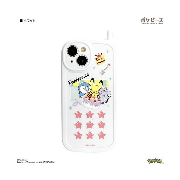 モバイルケース レディース ポケットモンスター　ポケピース　iPhone15 / 14 対応 レトロ...