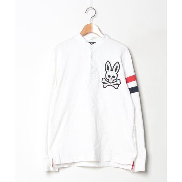 「Psycho Bunny」 長袖Tシャツ MEDIUM ホワイト メンズ