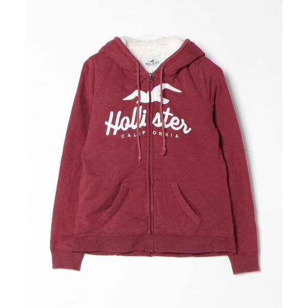 レディース 「Hollister」 ジップアップパーカー X-SMALL レッド