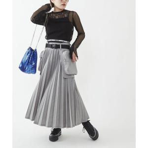 レディース スカート 「SET UP」WRAP BELT PLEATS SKIRT｜zozo