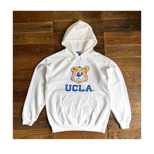 「UCLA」 プルオーバーパーカー M ホワイト メンズ