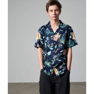 メンズ シャツ ブラウス Levi's/リーバイス サンセット キャンプ　半袖シャツ ネイビー NEPENTHE FLORAL｜zozo