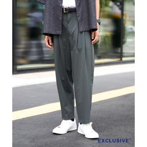 コムデギャルソンオムプリュス　製品染めパンツ　ポリ縮　スラックス COMME des GARCONS HOMME PLUS - 美品 コムデギャルソンオム