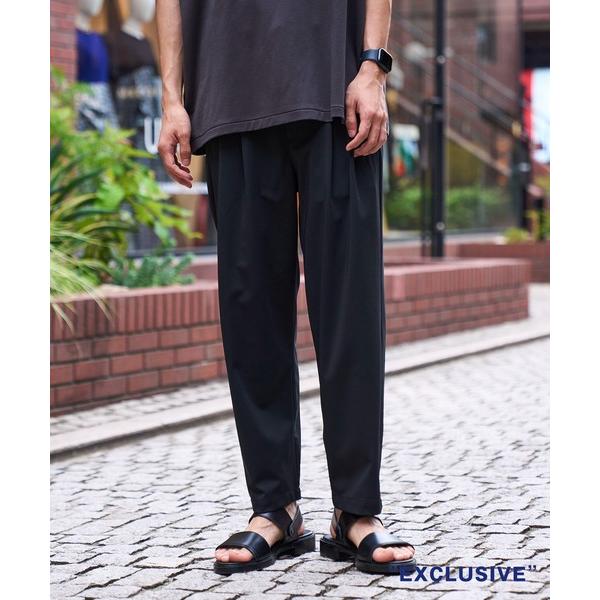 スラックス STUDIOUS別注 2Tuck Wide Tapered Slacks メンズ
