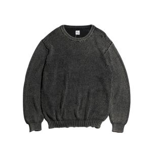 ニット SUNNY SPORTS / サニースポーツ LOW GUAGE CREW SWEATER ローゲージ ブリーチ加工 クルーセーター｜zozo