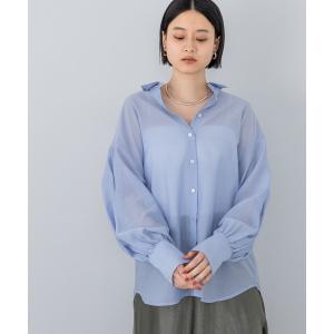 ブラウス シャツ 「追加1」シアーオーバーシャツ レディース