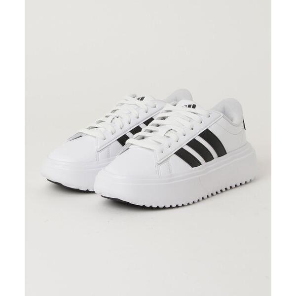 「adidas」 ローカットスニーカー 22.5cm ホワイト レディース