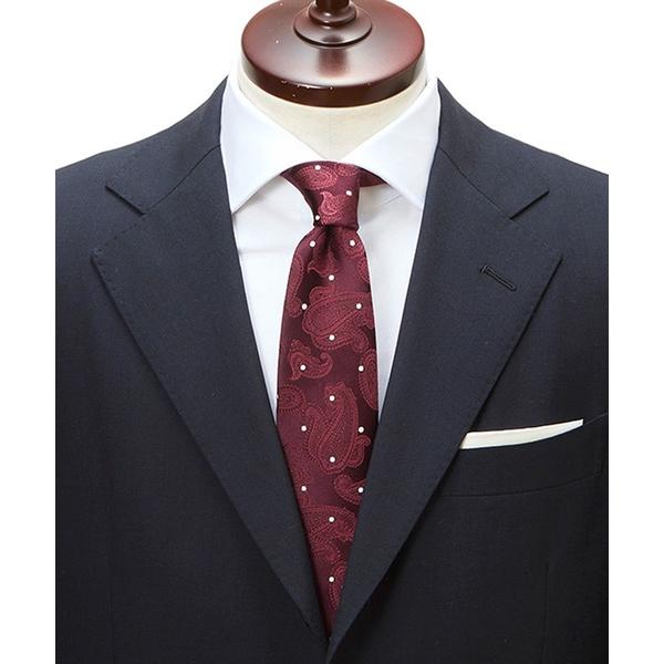 ネクタイ 「CRICKET」クリケット サテンペイズリーオンドット柄 ネクタイ