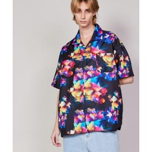 シャツ ブラウス メンズ rehacer : Flower Tie-Dye S/S Shirt / フラワー ”タイダイ” ショートスリーブシャツ