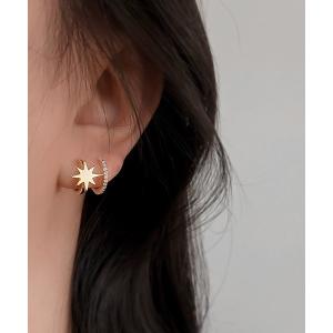 イヤリング 星惑星ジルコンイヤリング レディースの商品画像