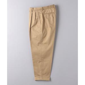 パンツ チノパン メンズ 「SCYE BASICS」 Cotton Tapered Pleated Trousers/コットン テーパード プリーツ｜zozo